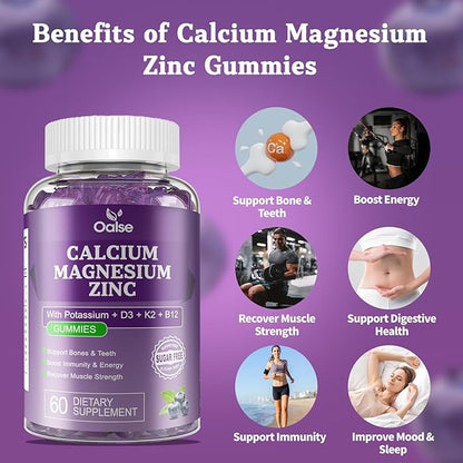(Only 100) Calcium Magnesium Zinc Gummies and Potassium Magnesium Gummies Bundles