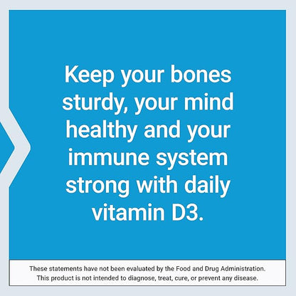 Life Extension Vitamin D3 125 mcg (5000 IU), Bone Health, Brain Performance, Immune System Support, Gluten-Free, Non-GMO, Once Daily, Two-Month Supply, 60 Softgels
