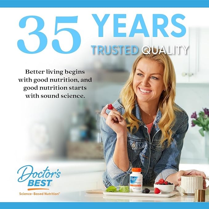 Doctor's Best BioAvailable Boswellia + UC-II, Supports Joint Health, Non-GMO, Gluten Free, Soy Free 60 Veggie Caps