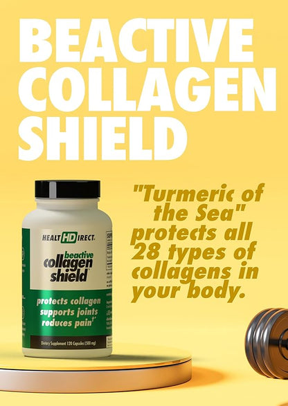 HEALTH DIRECT - BeActive Collagen Shield - 120 Capsules - Advanced Green-Lipped Mussel Supplement - Supports Skin, Joints and Muscles