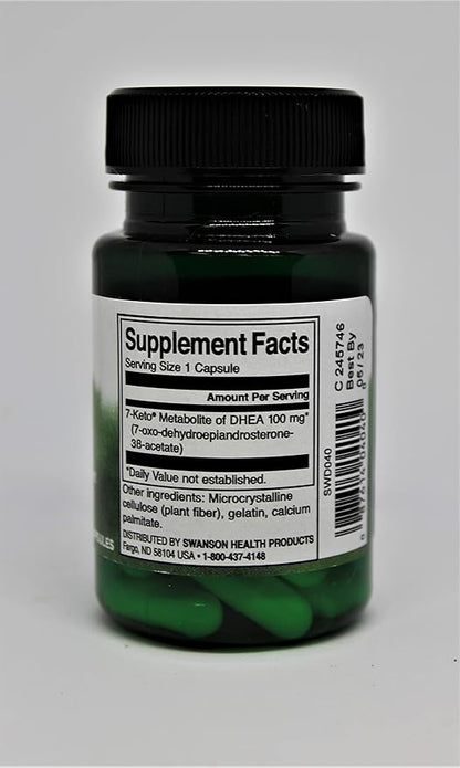 Swanson Diet 7-Keto DHEA 100 MG 30 CAPS