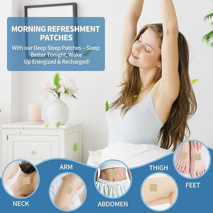 Sleep Patches for Adults, Upgraded Sweet Dream Patch with Natural Plant Extract, Sleeping Patches for Night Rest, Gentle Deep Rest Formula, Morning Refreshment,Comfort for Men & Women (60 PCS)