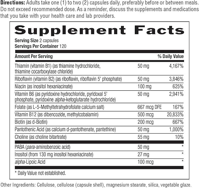 Country Life, Coenzyme B-Complex Vitamin, Support Energy and Metabolism, Daily Supplement, 240 ct