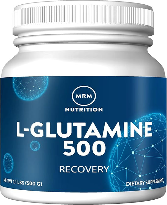 MRM Nutrition L-Glutamine | 5000mg | Recovery | Amino Acid | Muscle Support | Immune + Gut Health | Fermented | 100 Servings