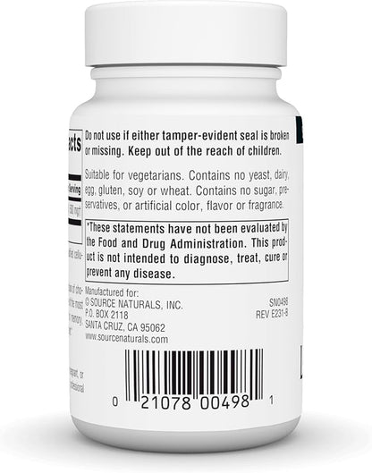 Source Naturals Acetyl L-Carnitine, 500mg, 30 Tablets