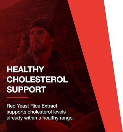 PROTOCOL FOR LIFE BALANCE Red Yeast Rice Plus - Heart Health & Liver Support - with Coenzyme Q10, Alpha Lipoic Acid & Milk Thistle Extract - Non-GMO & Soy Free - 90 Veg Caps