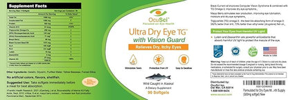 Formulated for Dry Eyes Mini-softgels of Ultra pure Omega-3, Black Currant Oil, Maqui Berry, Lutein, Zeaxanthin, Vitamins B12 and D3 (2 Month (180 mini softgels)