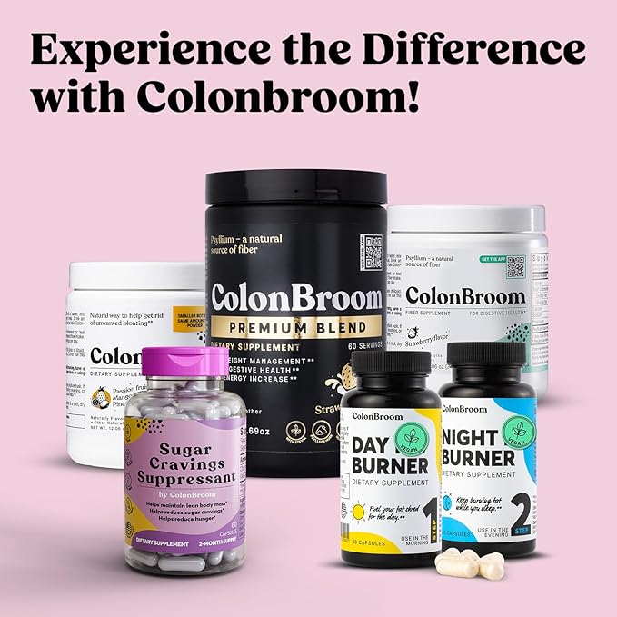 ColonBroom Chromium Picolinate 200mcg - Colon Broom Anti Sugar Craving Suppressant - 60 Capsules, Vegan, Gluten Free, Non-GMO