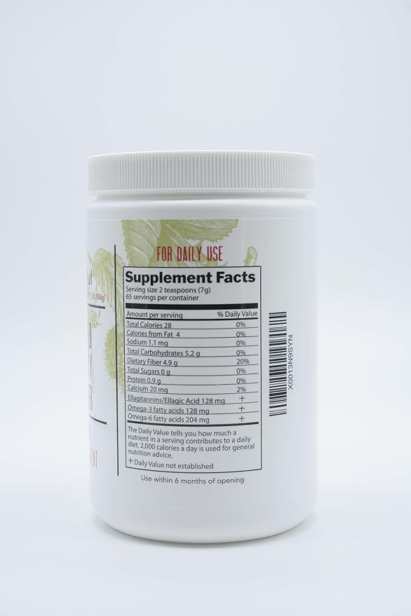 Meeker Red Raspberry Seed Powder - Natural Source of Ellagic Acid and Fiber - Locally Milled from US-Grown Raspberry Seeds - 1 lb / 454 g