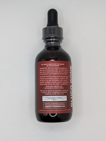 Clean Nutra Berberine with Ceylon Cinnamon Supplement Liquid Drops + Bitter Melon Extract, Glucomannan, Gymnema, Chromium, Turmeric, Organic Panax Ginseng, Moringa GLP-1 Support