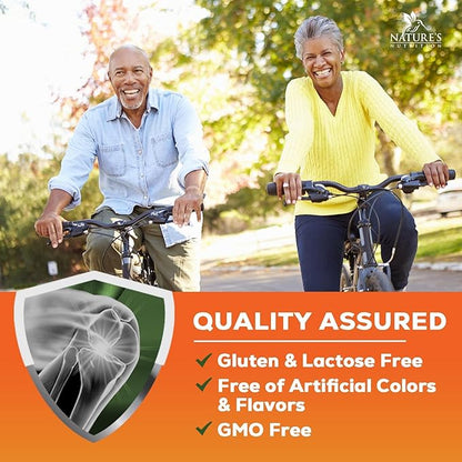 Turmeric Curcumin Supplement 2000mg with Glucosamine Chondroitin & Ginger, 95% Curcuminoids, BioPerine Black Pepper for Best Absorption, Nature's Joint Support, Non-GMO, Bottled in USA - 120 Capsules