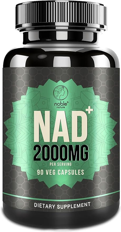 NAD+ 2000mg - Nicotinamide Riboside Adenine Dinucleotide NAD Booster- 90 Veg Capsules - 30 Days Supply