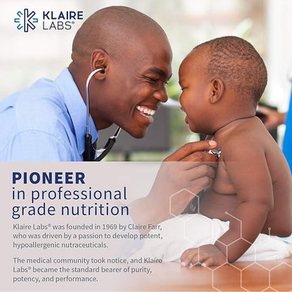 Klaire Labs Magnesium Glycinate Complex - 100 mg Bisglycinate Chelate Blend - High Absorption - Supports Bone Density and Magnesium Levels - Gluten Free & Hypoallergenic (100 Capsules) (Pack of 4)