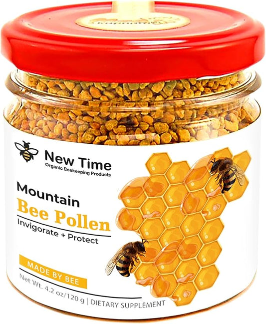 Bee Pollen Granules for Women - Organic Dietary Supplement - Morning Energy Boost 120g (4.2oz)