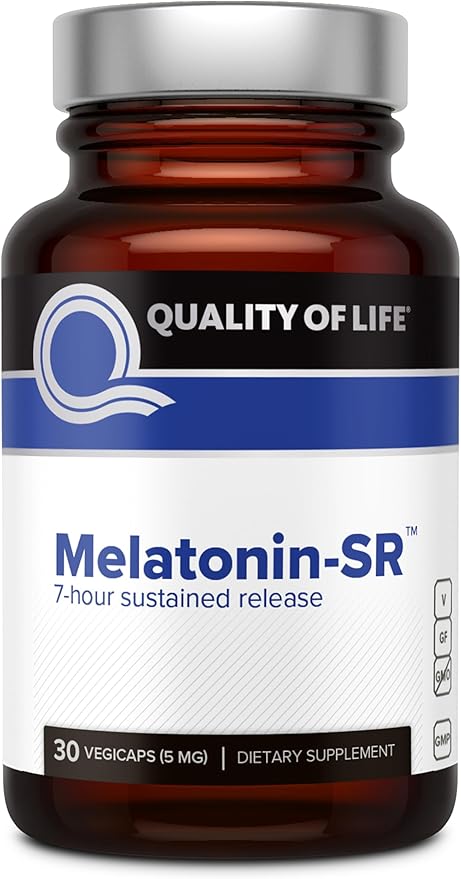 Premium Melatonin Sleep Support Supplement – Helps Support Relaxation and Sleep 5mg of MicroActive Melatonin per Capsule – Melatonin-SR– 30 Vegicaps