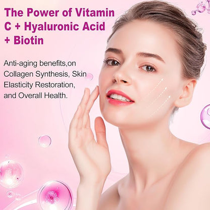 Hydrolyzed Collagen for Women Multi Collagen Peptides Complex Softgels 2000mg Collagen Supplement Type I II III V X with Hyaluronic Acid Biotin Vitamin C - Support Skin Hair Nail Health | 240 Count