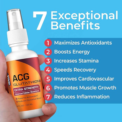 Results RNA - ACG Glutathione Extra Strength Immune Boost – Powerful Antioxidant & Immune Boost Formula in a Great Tasting Spray. Recommended by Doctors Worldwide ( 4 oz )