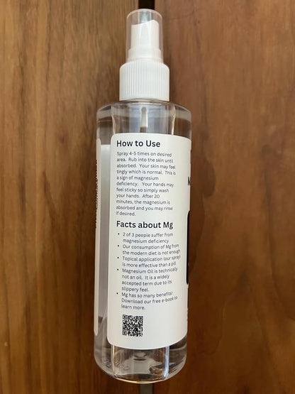 Magnesium Oil Spray - Unscented Regular Strength - 2 x 8oz - Huile de Magnésium - Product of Canada 237 ml x 2