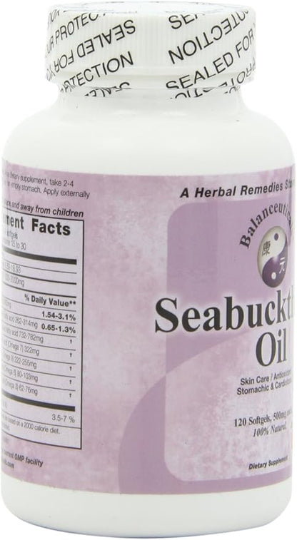 Seabuckthorn Oil, 120 Softgels, 500mg each