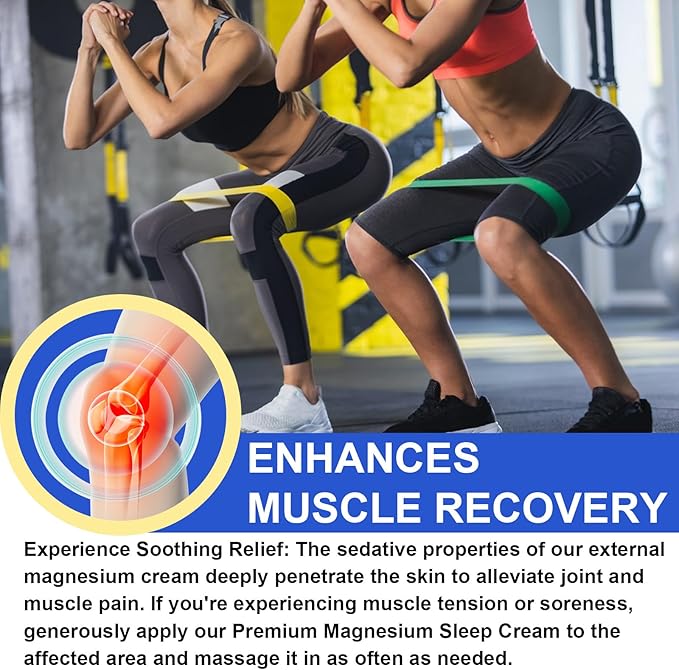 Magnesium Cream for Feet, Magnesium Oil for Feet, Magnesium Lotion, Magnesium Cream 3.17 OZ, Topical Magnesium, Soothes Muscle Tension, High Concentration Genuine Zechstein Topical Magnesium Chloride