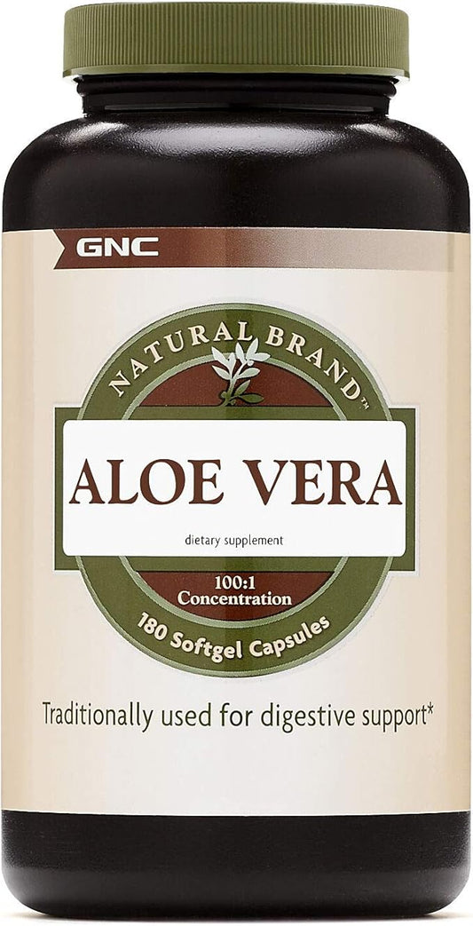 GNC Natural Brand Aloe Vera SoftGel Capsules