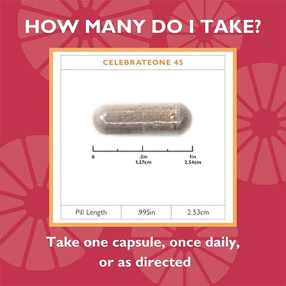 Celebrate Vitamins CelebrateONE 45, 45mg Iron - One A Day Bariatric Multivitamin, Essential Vitamins & Minerals - Gastric Bypass & Sleeve Gastrectomy Supplement (90 Capsules)