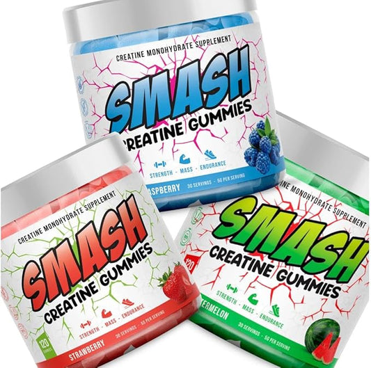 3-Month Supply Creatine Monohydrate Gummies 5g, Creatine for Women and Men, (120ct) Vegan, Sugar-Free, Gluten Free. Preworkout & Post Workout (Variety Pack: 90 Day Supply)