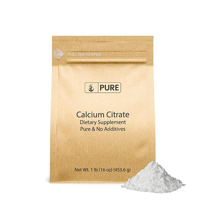 Pure Original Ingredients Calcium Bundle (1lb) Calcium Chloride, Calcium Citrate, Calcium Lactate
