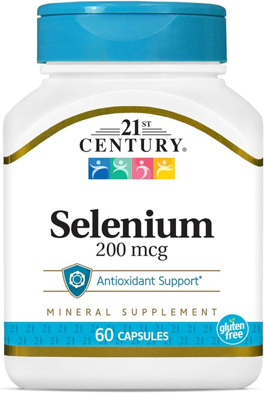 21st Century Selenium 200 mcg Capsules, 60 Count