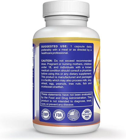 90 Vegetable Capsules Vitamin D. D3 5000IU (125 MCG) High Potency Immune Support Dietary Supplement. Healthy Muscle Recovery Advanced. Non-GMO Formula
