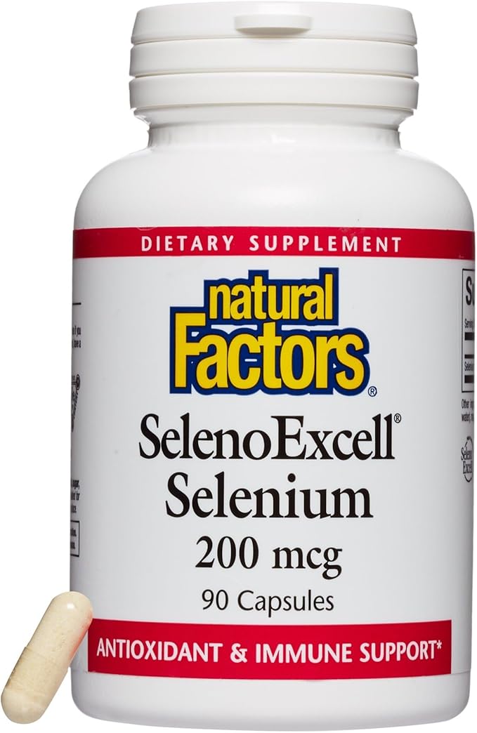 Natural Factors, SelenoExcell Selenium 200mcg, Antioxidant & Immune Support, 90 Capsules