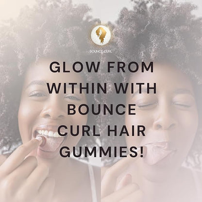 Bounce Curl Vegan Collagen Boosting Hair, Skin & Nails Gummies, 60 Strawberry Gummies