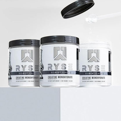 RYSE Creatine Monohydrate Powder - Unflavored - Supports Men & Women Lean Muscle Growth, Strength, Power, and Endurance - Helps Reduce Fatigue and Improve Workout Recovery - 60 Servings