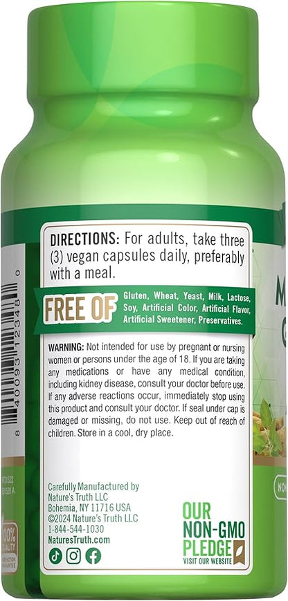 Nature's Truth Magnesium Glycinate with Ashwagandha | 60 Capsules | Vegan, Non-GMO & Gluten Free Supplement