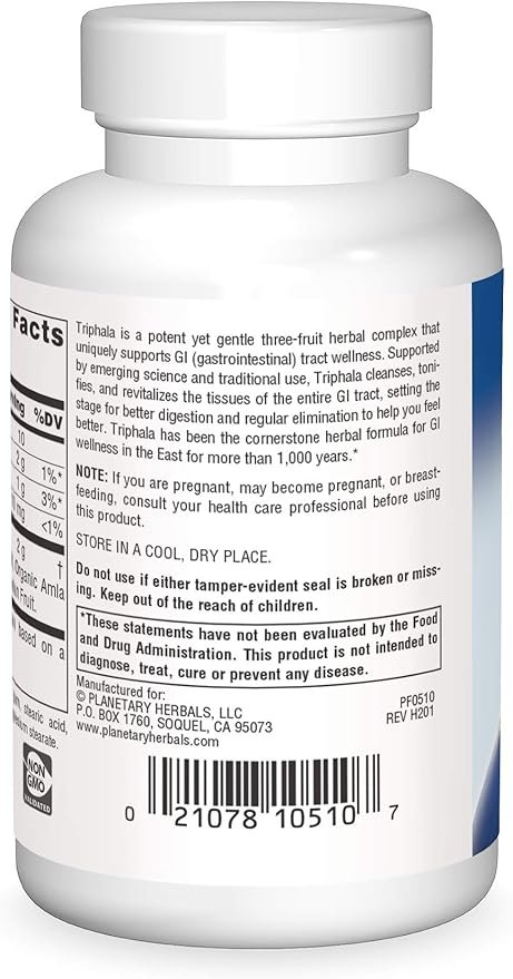 Planetary Herbals Triphala Gold 1000mg - 60 Tablets