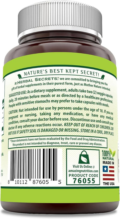 Herbal Secrets Quercetin 800mg with Bromelain 165mg, Veggie Capsules Supplement | Non-GMO | Gluten Free | Made in USA (965 mg, 240, Count)