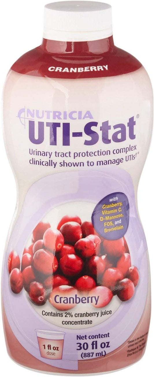 UTI-Stat Nutricia Medical Food Providing 5 Key Nutrients for Urinary Tract Health - Cranberry Flavor, 30 Fl Oz Bottle
