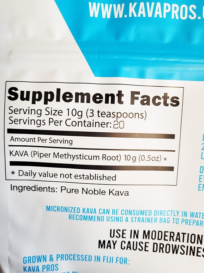 Premium Micronized Kava Pure Organic Fiji Kava Powder Made from 6yr Old Root