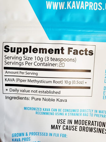 Premium Micronized Kava Pure Organic Fiji Kava Powder Made from 6yr Old Root