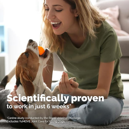 Dog Joint Supplement, Hip and Joint Supplement for Dogs with Glucosamine, Hyaluronic Acid, and Green Lipped Mussel and Omegas, Relief for Dog Hip and Joint Aches and Stiffness, by YuMOVE - 150 Bites