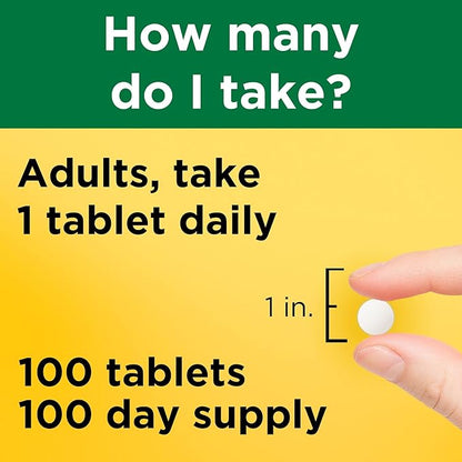 Nature Made Vitamin D3 2000 IU (50 mcg), Dietary Supplement for Bone, Teeth, Muscle and Immune Health Support, 100 Tablets, 100 Day Supply (Pack of 2)