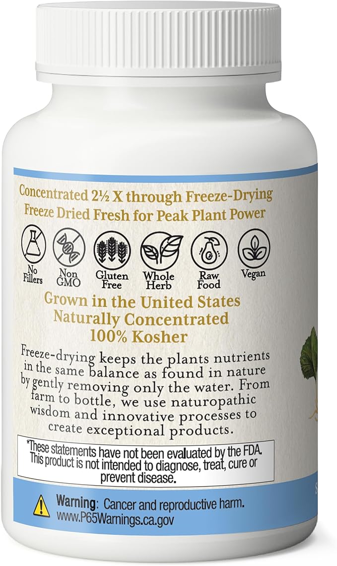 Eclectic Institute Raw Freeze-Dried Goldenseal Capsules | 100 CT