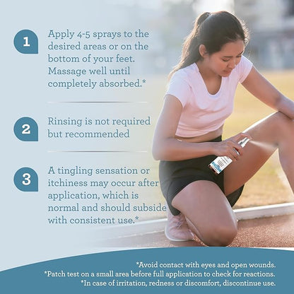 GuruNanda Magnesium Oil Spray (2 Fl Oz), Topical Magnesium Spray with Natural Essential Oils & Aloe Vera, Helps with Muscle Soreness & Relaxation, Cruelty-Free