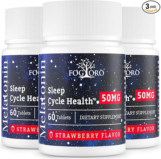 Powerful Melatonin -Fall Asleep Faster, Stay Asleep Longer,Easy to Take