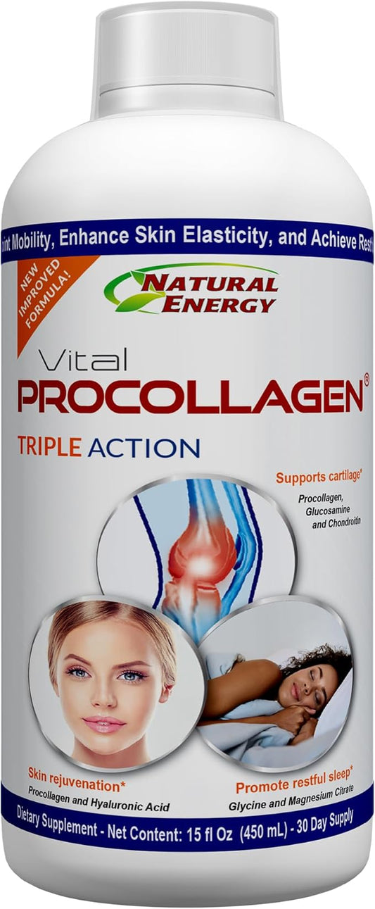 Vital for Women and Men, Joint Support, Sleep Aid, Skin Care/Collagen Peptides Mix, Hyaluronic Acid, Glucosamine, Chondroitin, Glycine, Magnesium, Boron & Aloe – 30 Days Supplies