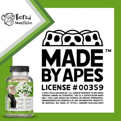 Bored Nutrition M2K: Magtein Magnesium L-threonate & Ashwagandha Supplement - 1500mg Magtein, 300mg KSM-66, Plus 200mg Magnesium