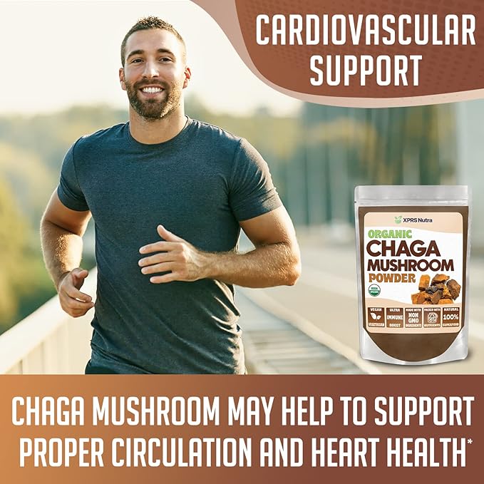 XPRS Nutra Separated Size 000 Capsules (1000 Count) with Chaga Powder (16 Ounce) Bundle