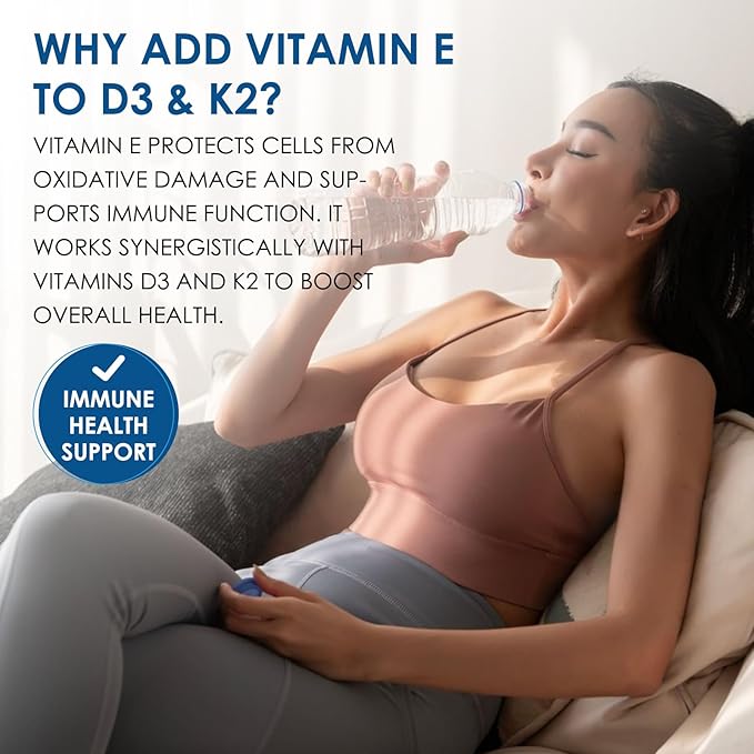 NATURE TARGET Vitamin D3 K2 with Calcium & Magnesium– Max Strength for Bone, Heart & Immune Support – 5000 IU Vitamin D3, 120 mcg K2, Non-GMO, Gluten-Free, 120 Count