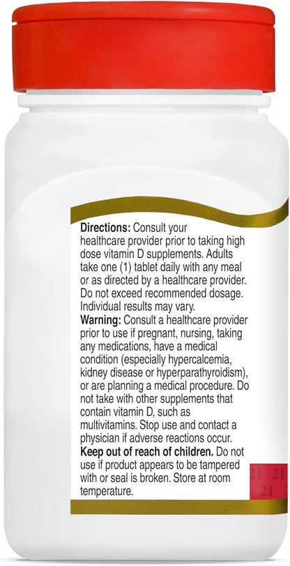 21st Century D 5000 IU Tablets, 110 Count (Pack of 3)