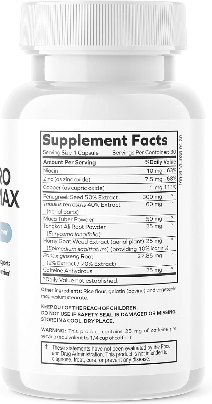 Testpro Testosterone Support Ultra for Men with Fenugreek, Tribulus & Maca